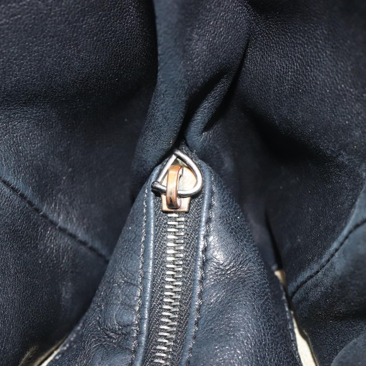 BOTTEGA VENETA INTRECCIATO Hobo Shoulder Bag Leather Black 145552 Auth 188067