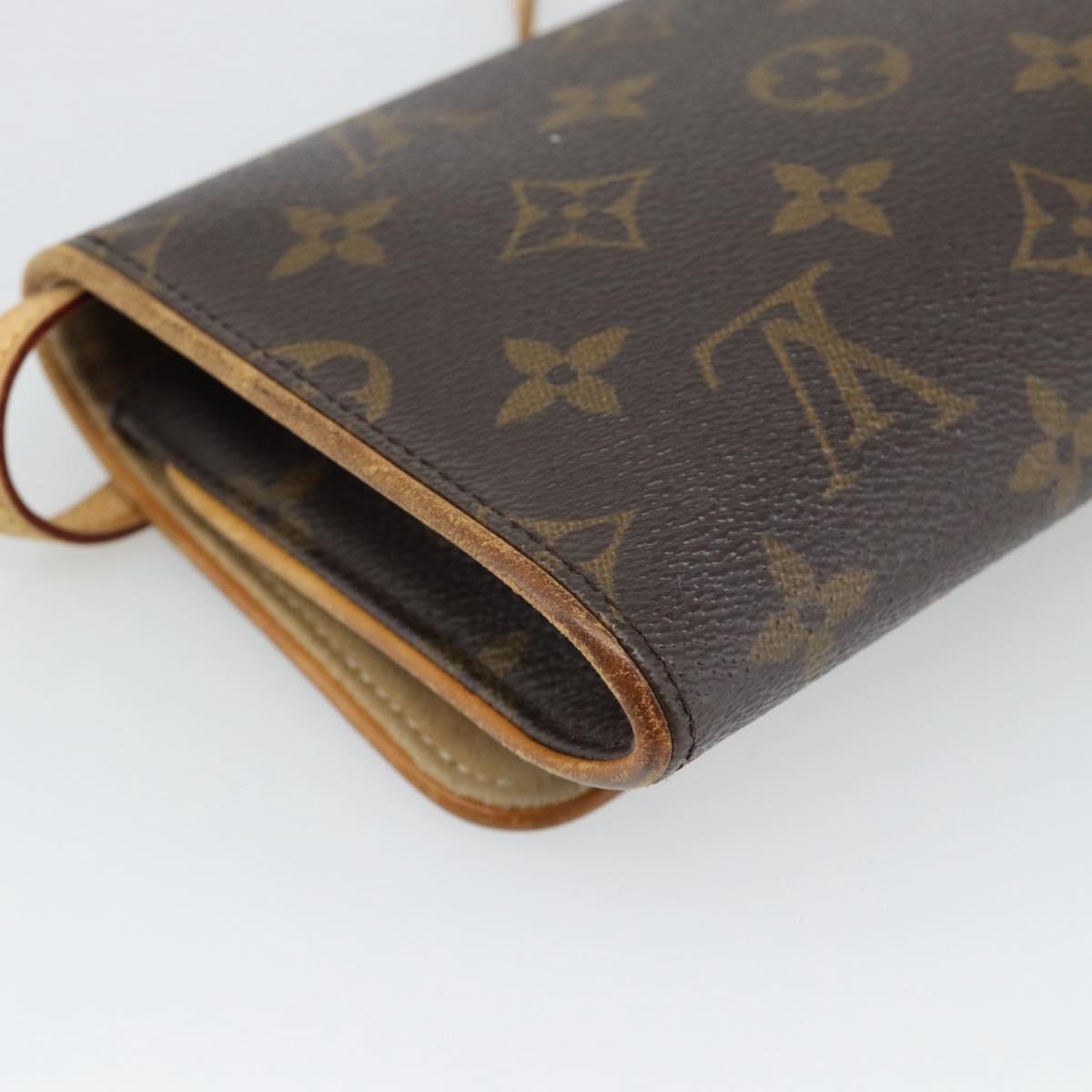 LOUIS VUITTON Monogram Pochette Twin GM Shoulder Bag M51852 LV Auth 188073