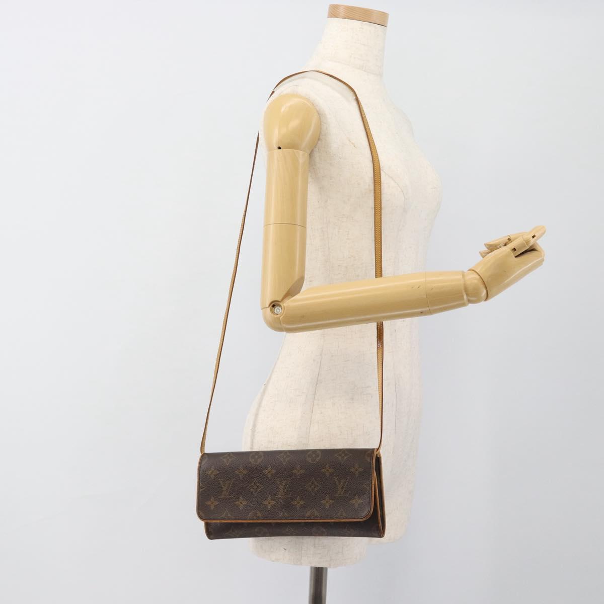 LOUIS VUITTON Monogram Pochette Twin GM Shoulder Bag M51852 LV Auth 188073