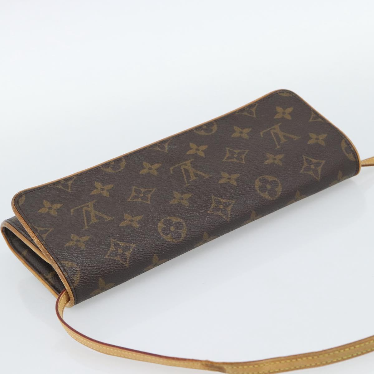 LOUIS VUITTON Monogram Pochette Twin GM Shoulder Bag M51852 LV Auth 188073
