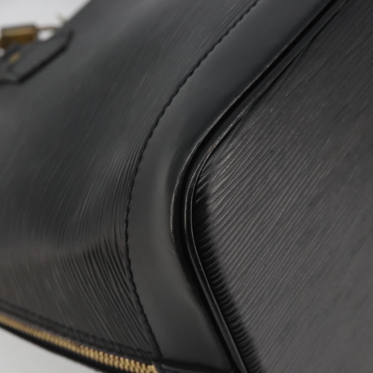 LOUIS VUITTON Epi Alma Hand Bag Noir Black M52142 LV Auth 188076V