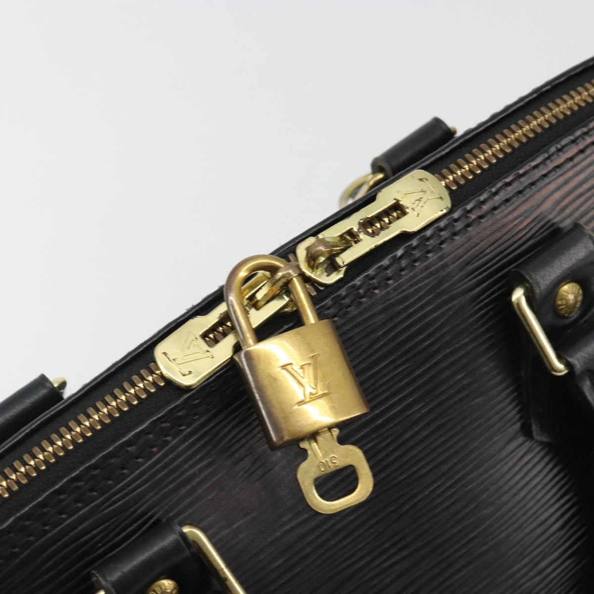 LOUIS VUITTON Epi Alma Hand Bag Noir Black M52142 LV Auth 188076V