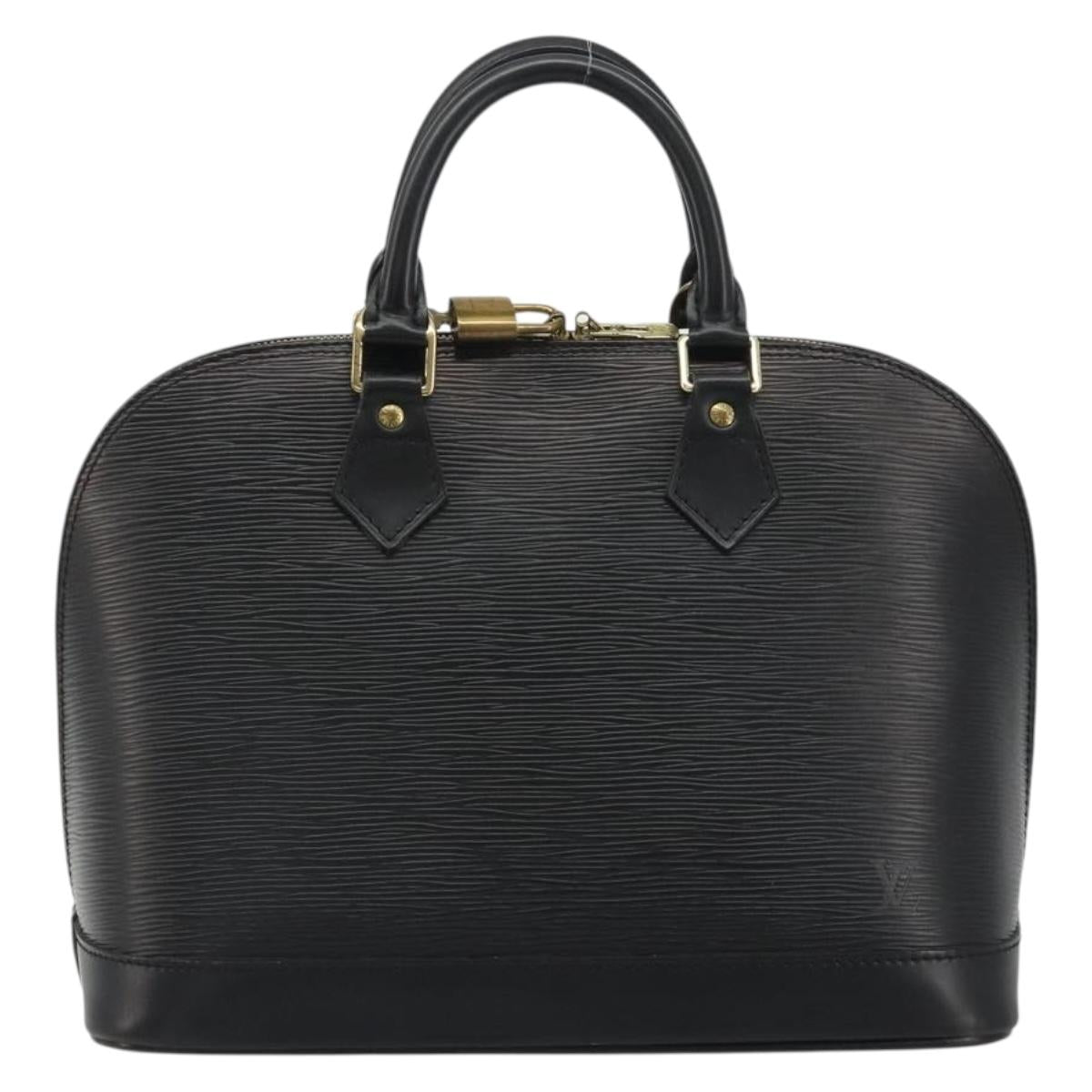 LOUIS VUITTON Epi Alma Hand Bag Noir Black M52142 LV Auth 188076V