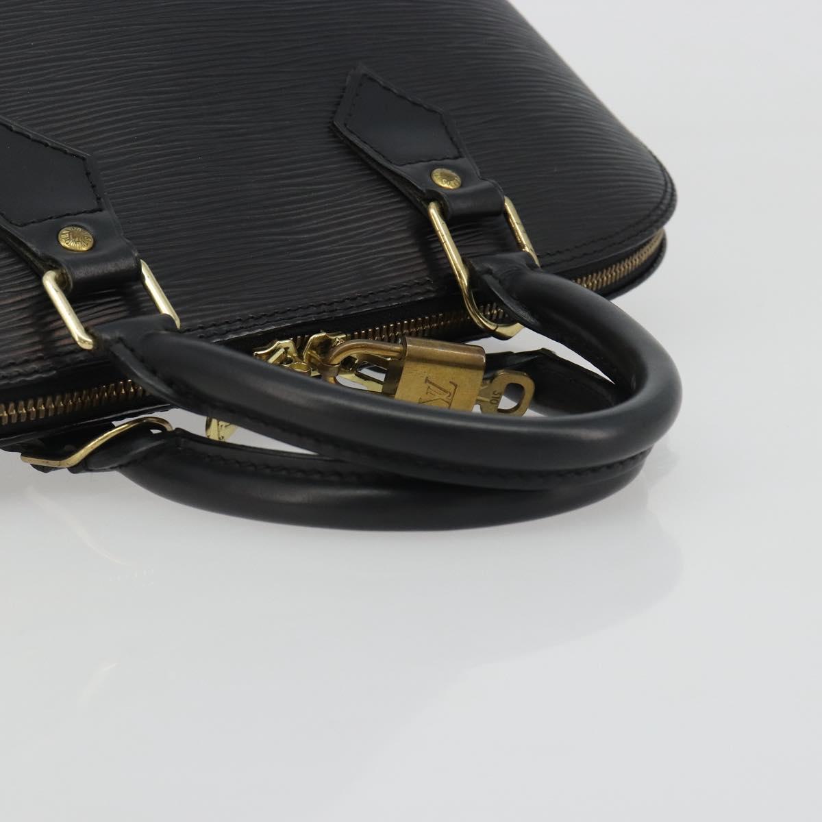 LOUIS VUITTON Epi Alma Hand Bag Noir Black M52142 LV Auth 188076V