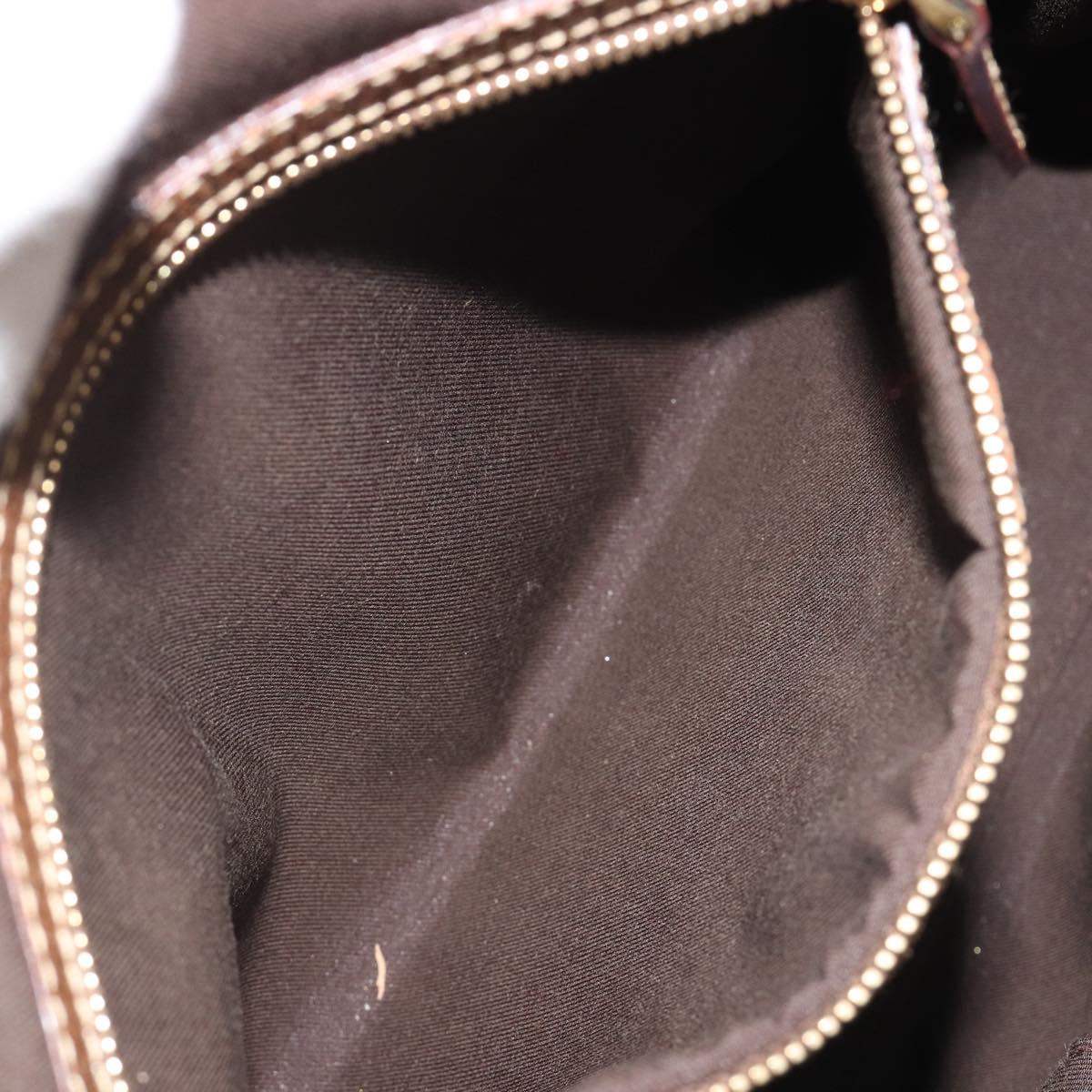 GUCCI GG Canvas Hand Bag Beige 120895 Auth 188081A