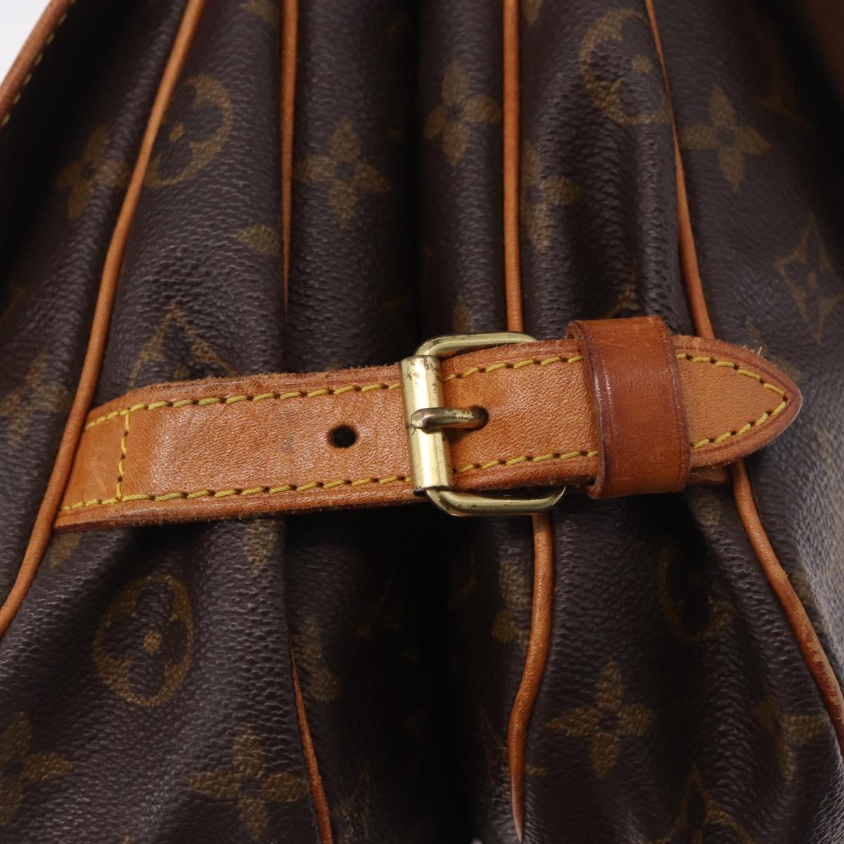 LOUIS VUITTON Monogram Saumur 30 Shoulder Bag M42256 LV Auth 188083A