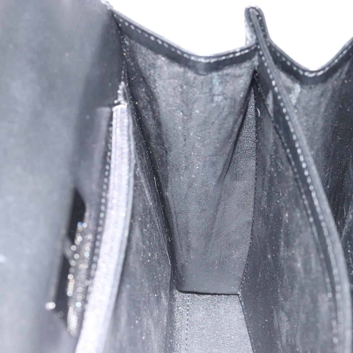 GIVENCHY Hand Bag Leather Black Auth 188085