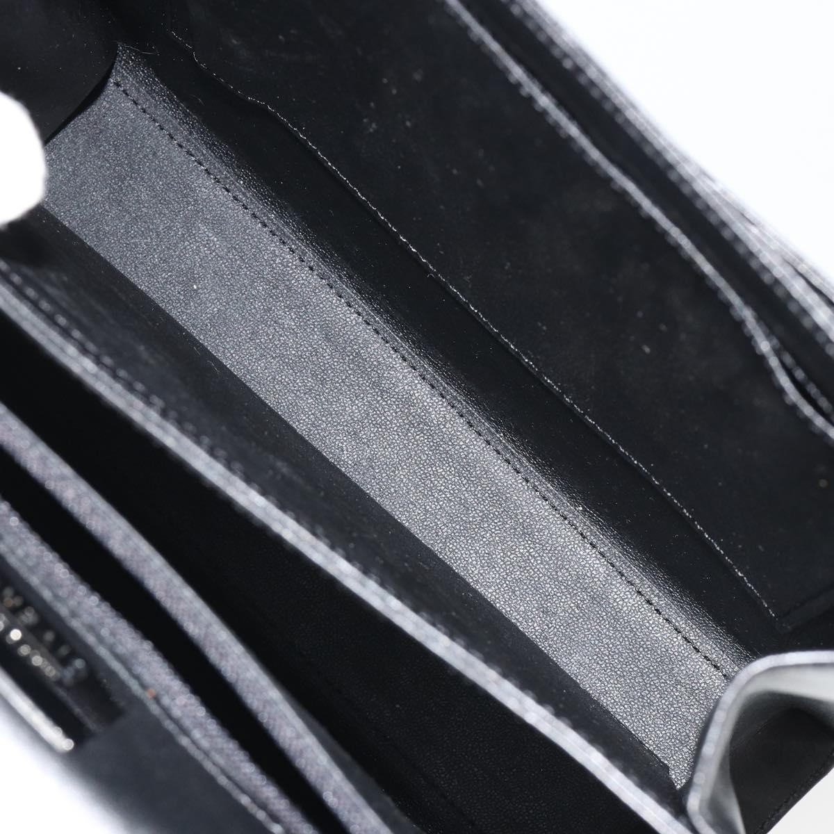 GIVENCHY Hand Bag Leather Black Auth 188085
