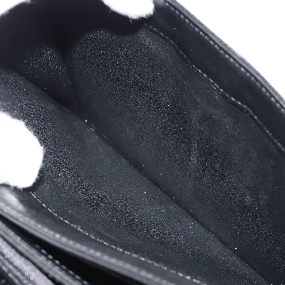 GIVENCHY Hand Bag Leather Black Auth 188085
