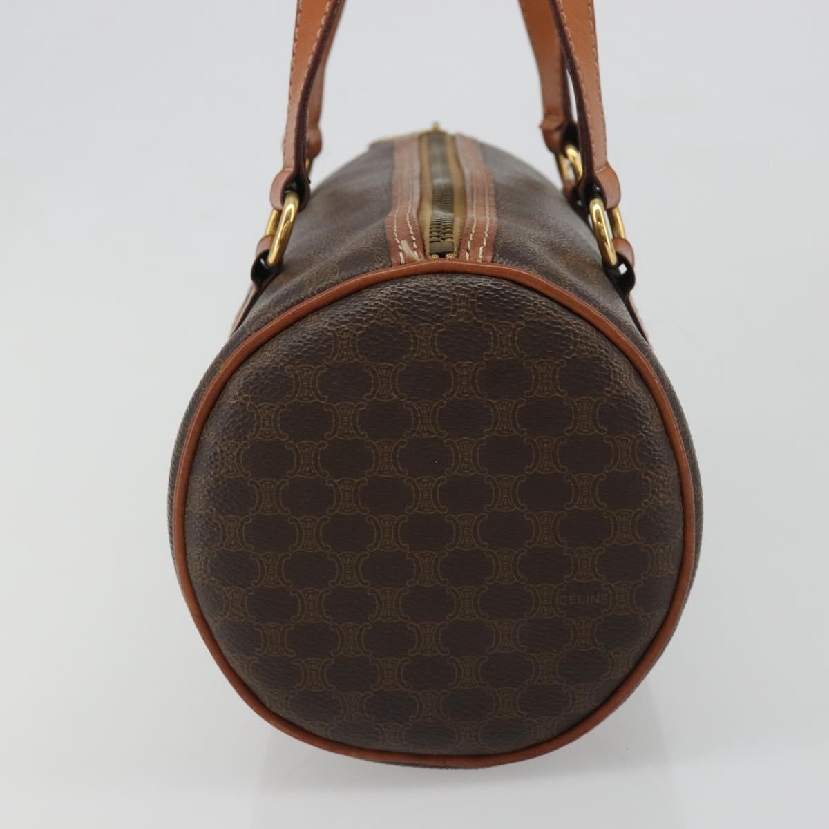 CELINE Macadam Canvas Hand Bag Brown Auth 188087A