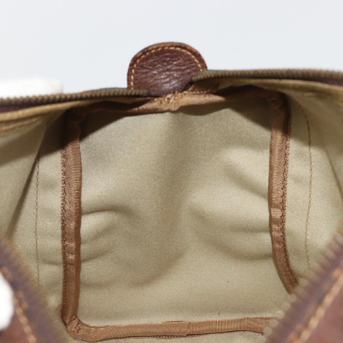 GUCCI GG Supreme Boston Bag PVC Beige Auth 188090