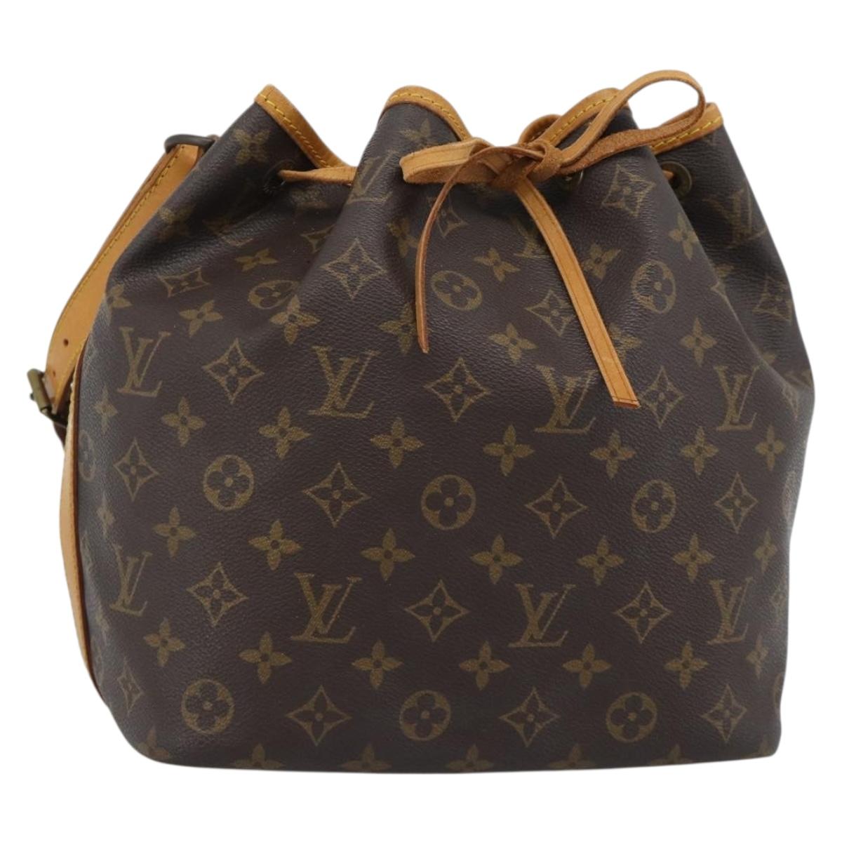 LOUIS VUITTON Monogram Petit Noe Shoulder Bag M42226 LV Auth 188093V