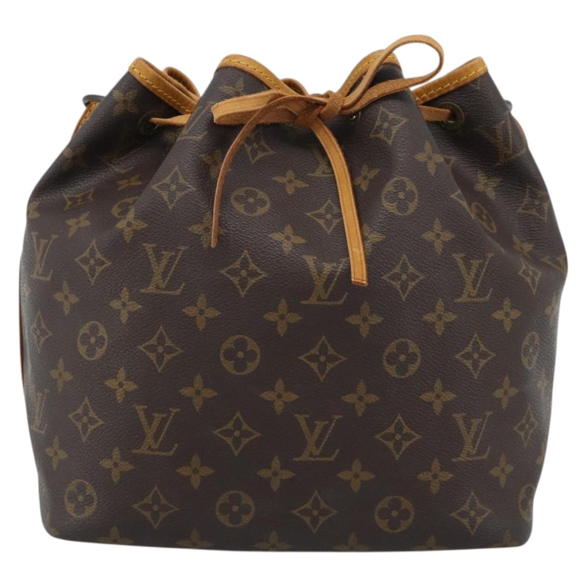 LOUIS VUITTON Monogram Petit Noe Shoulder Bag M42226 LV Auth 188093V