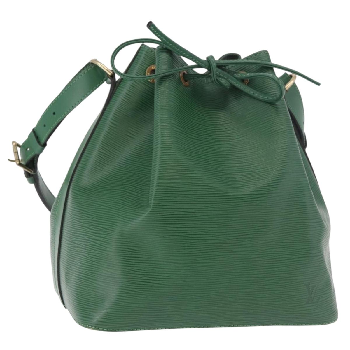 LOUIS VUITTON Epi Petit Noe Shoulder Bag Green M44104 LV Auth 188094A