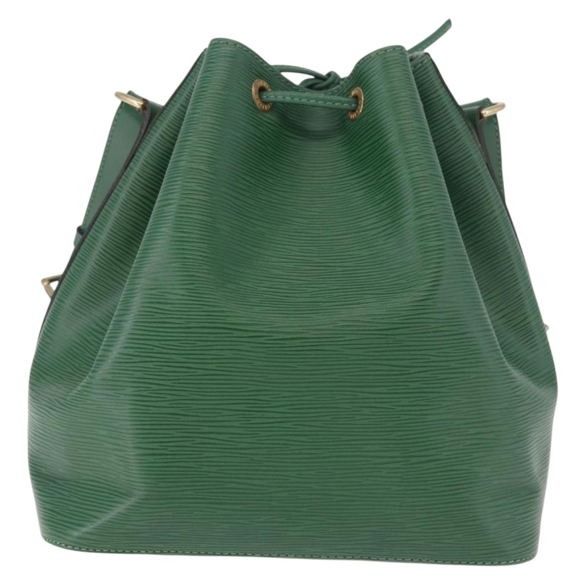 LOUIS VUITTON Epi Petit Noe Shoulder Bag Green M44104 LV Auth 188094A