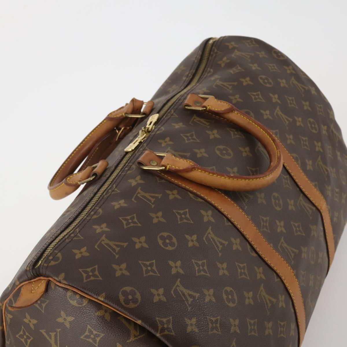 LOUIS VUITTON Monogram Keepall 50 Boston Bag M41426 LV Auth 188095