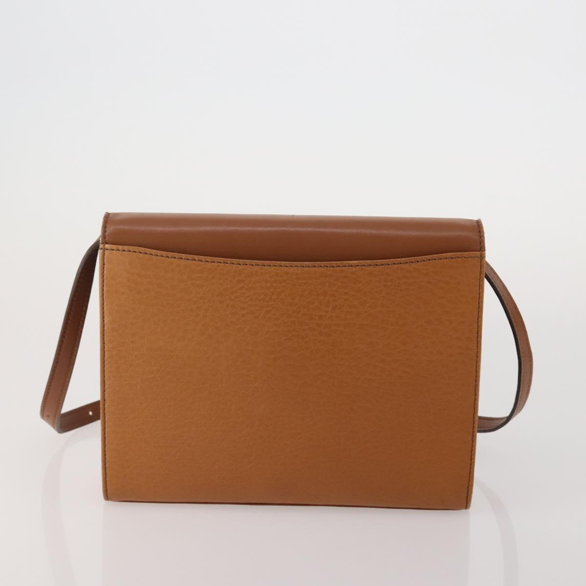 Burberrys Hand Bag Leather Canvas 4 Set Brown Beige Auth 188107