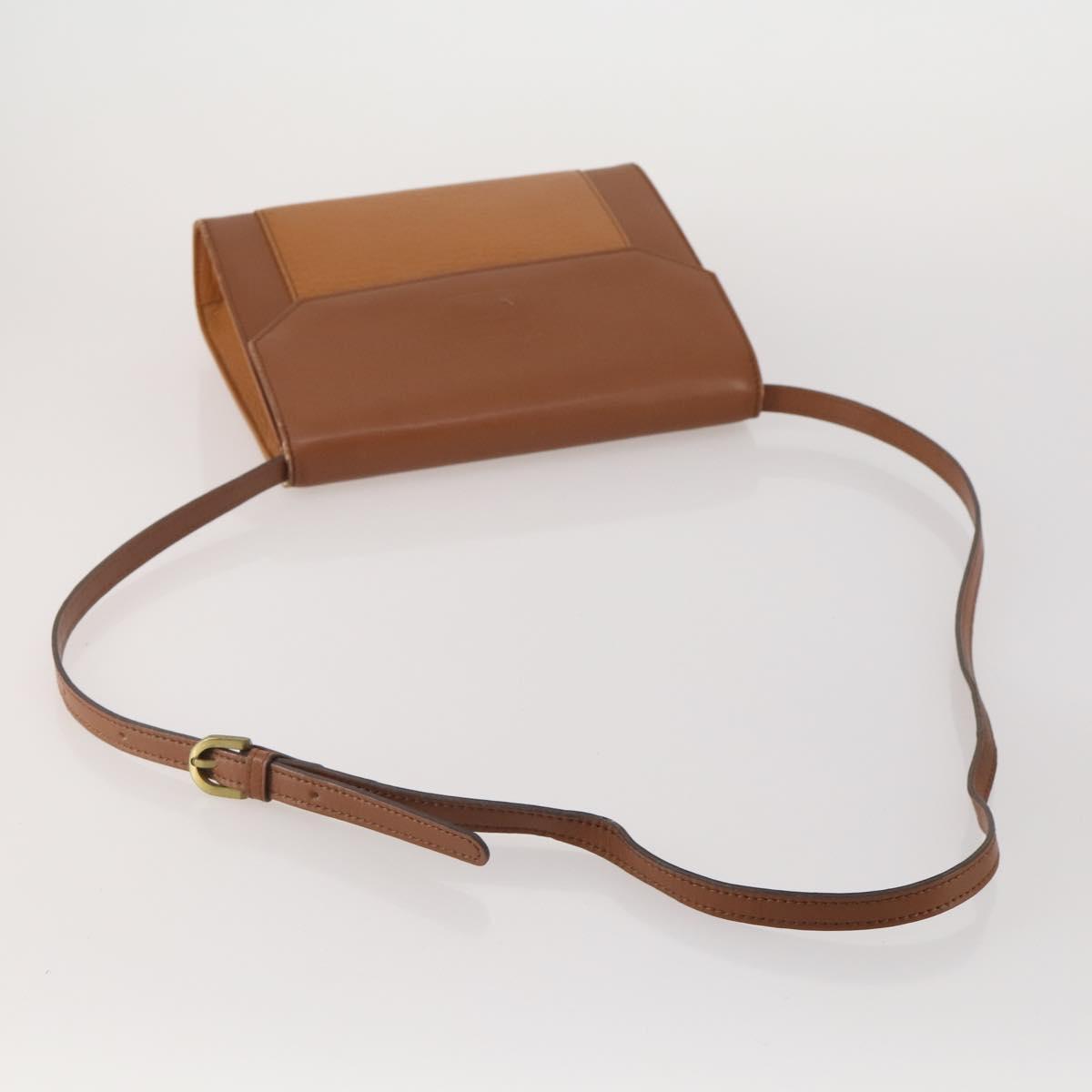 Burberrys Hand Bag Leather Canvas 4 Set Brown Beige Auth 188107