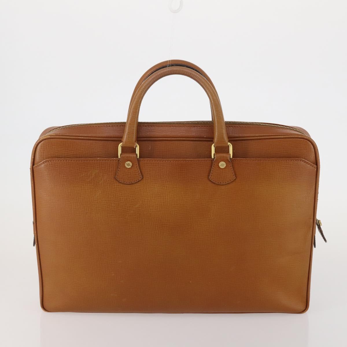 Burberrys Hand Bag Leather Canvas 4 Set Brown Beige Auth 188107