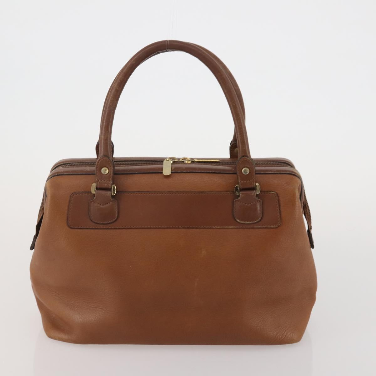 Burberrys Nova Check Hand Bag Leather Canvas 4 Set Brown Beige Auth 188108