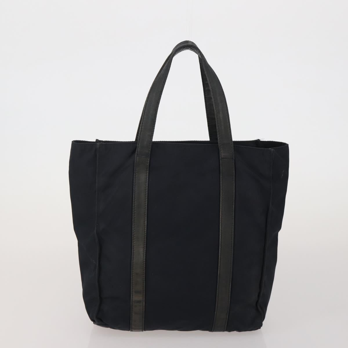 PRADA PRADA Hand Bag Nylon 5 Set Black Orange Auth 188109