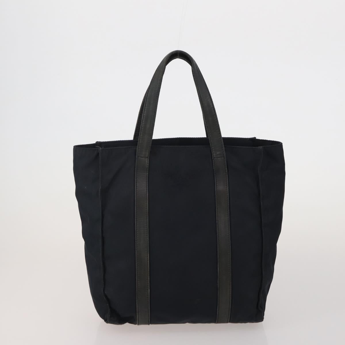 PRADA PRADA Hand Bag Nylon 5 Set Black Orange Auth 188109