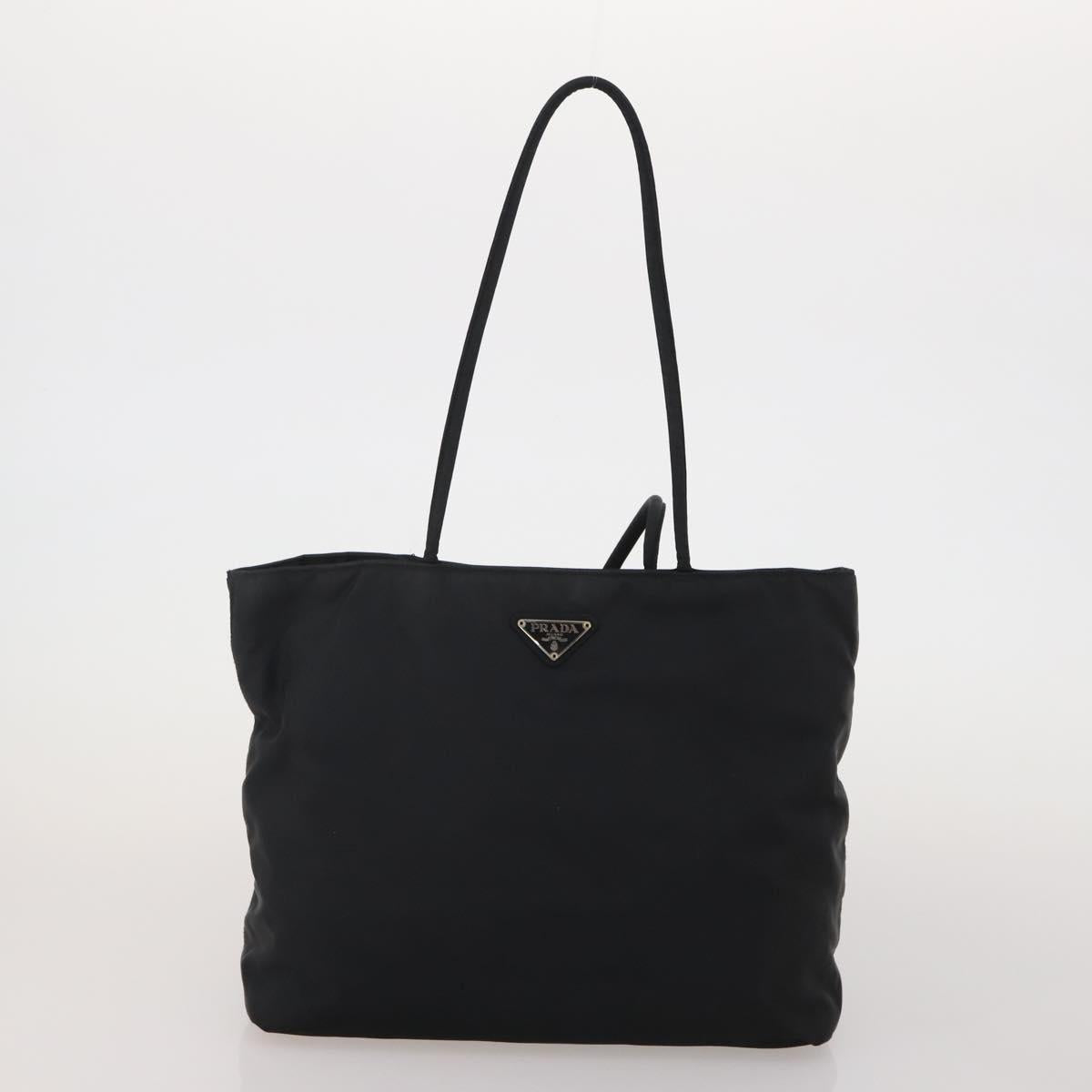 PRADA PRADA Hand Bag Nylon 5 Set Black Orange Auth 188109