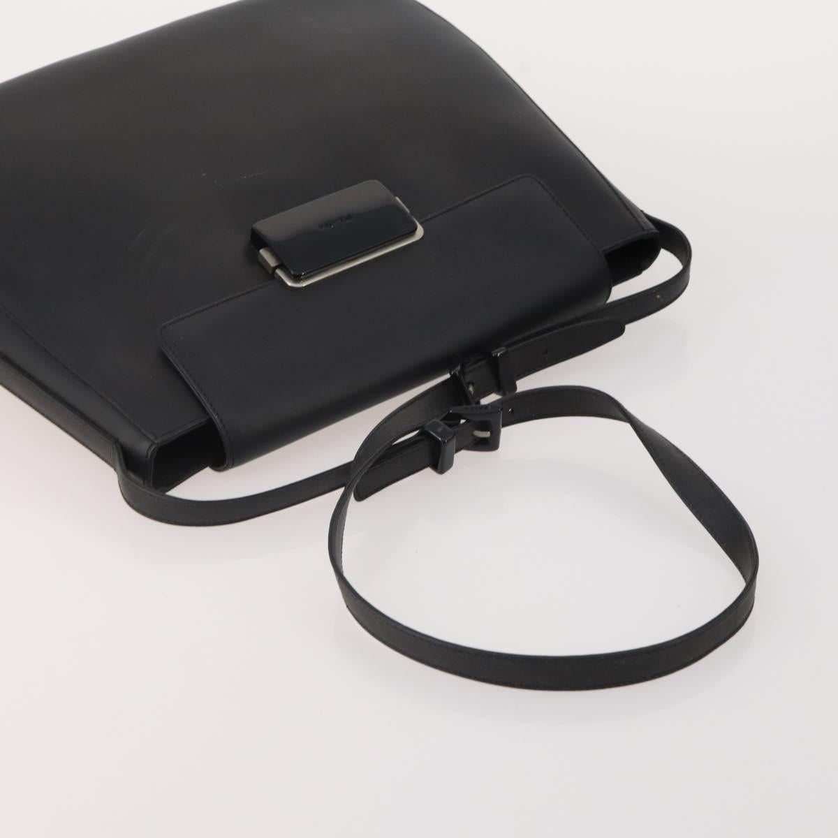 PRADA PRADA Hand Bag Nylon Leather Canvas 5 Set Black Green beige Auth 188110