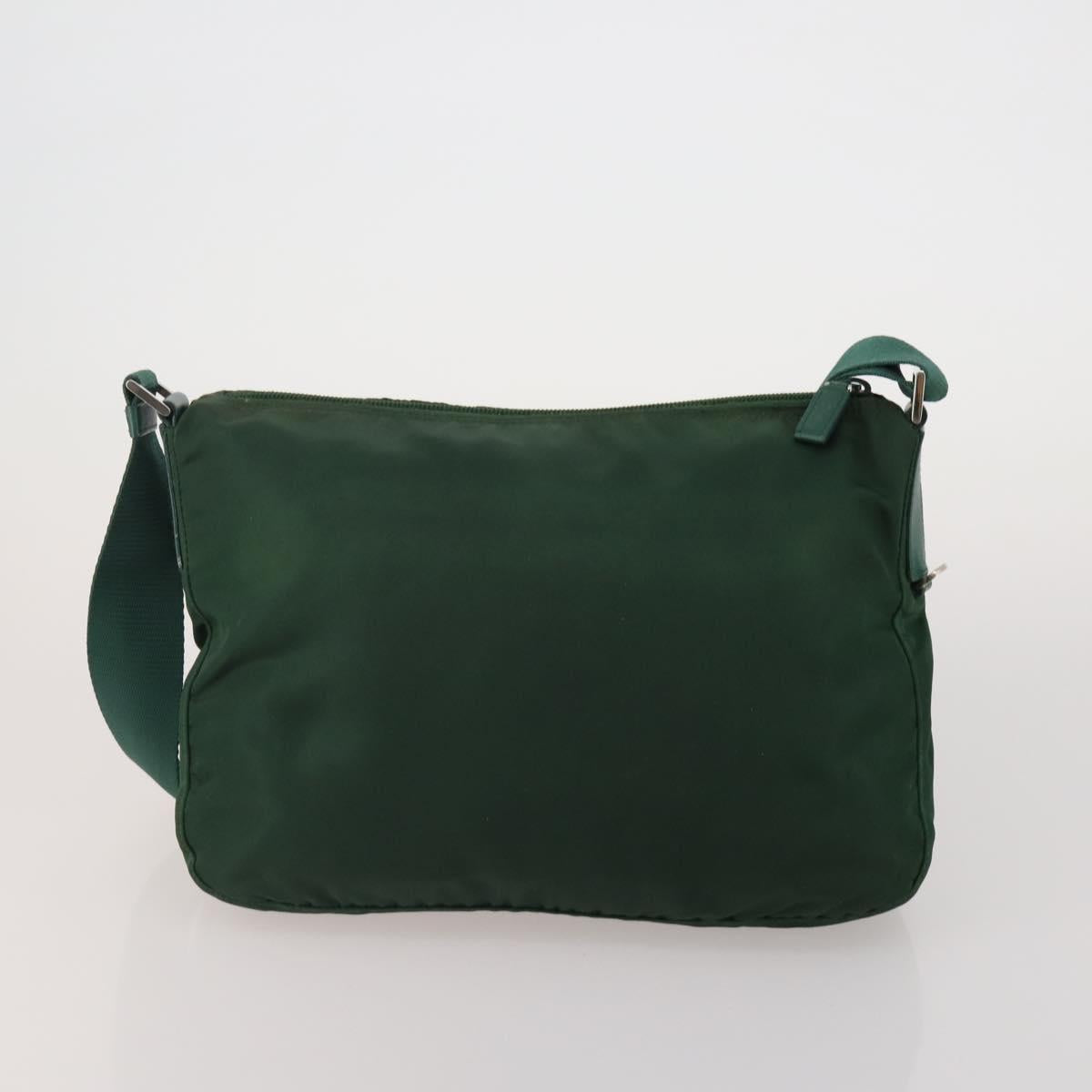 PRADA PRADA Hand Bag Nylon Leather Canvas 5 Set Black Green beige Auth 188110