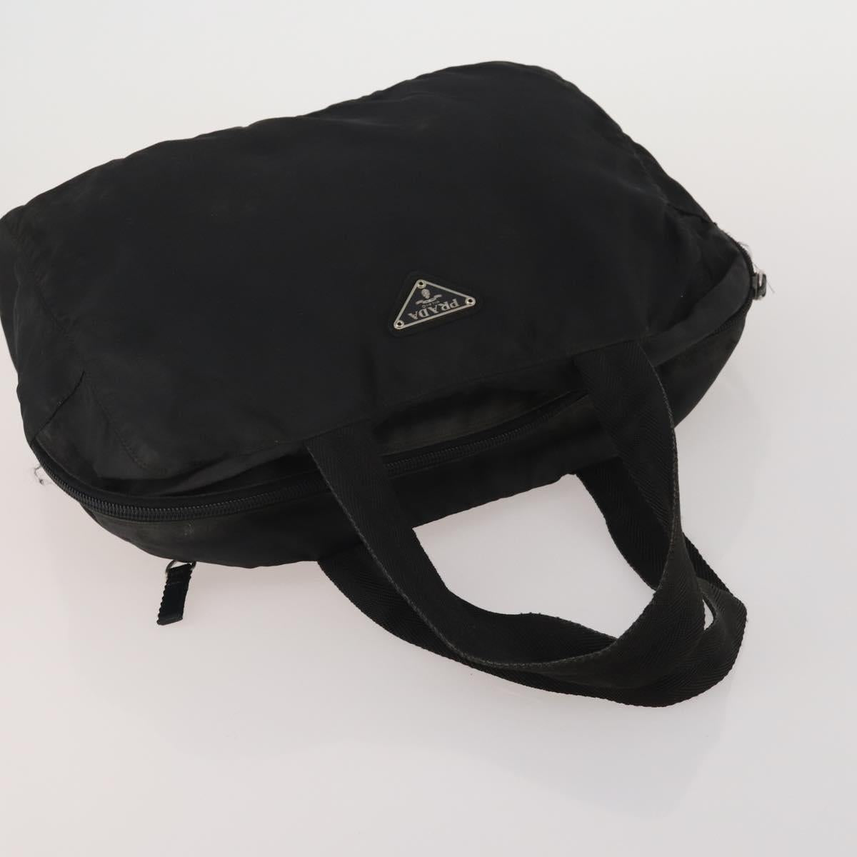 PRADA PRADA Hand Bag Nylon Leather Canvas 5 Set Black Green beige Auth 188110
