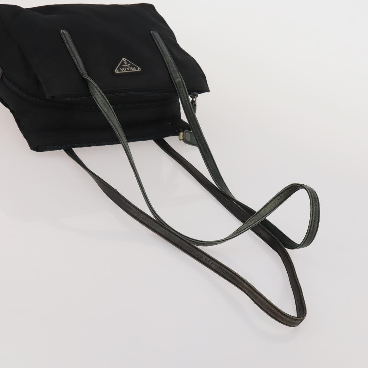 PRADA Hand Bag Nylon Leather 5 Set Black Brown Red Auth 188112