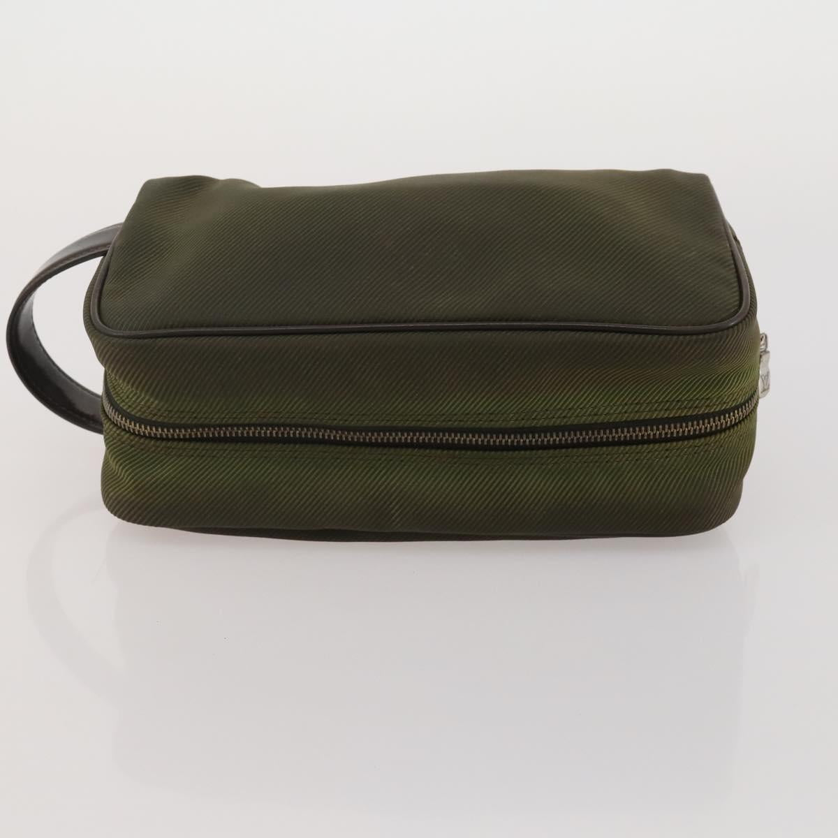 LOUIS VUITTON Monogram Epi Tie Clutch Bag 5 Set Green Black LV Auth 188114
