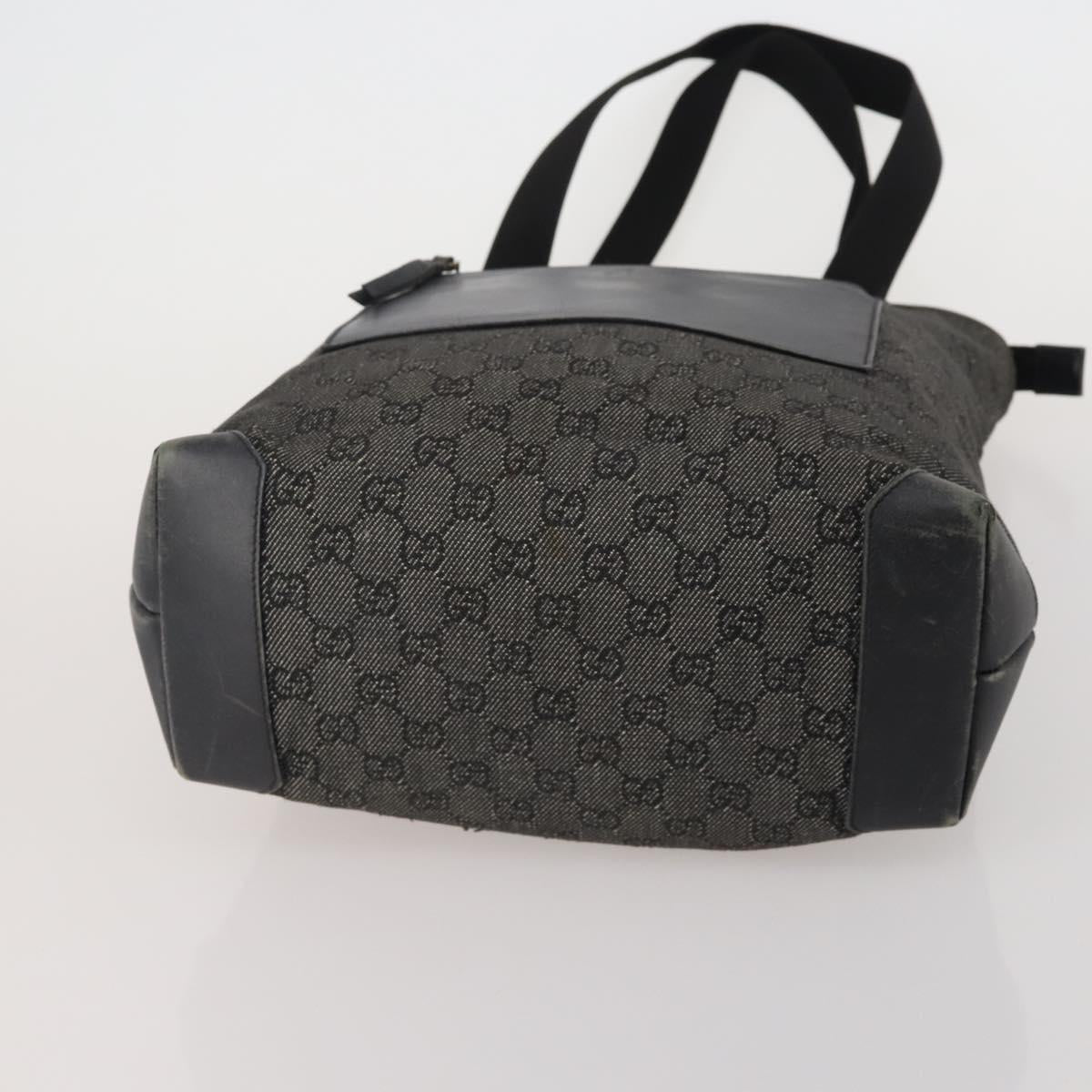 GUCCI GG Canvas GG Crystal Shoulder Bag 5 Set Beige Black Auth 188120