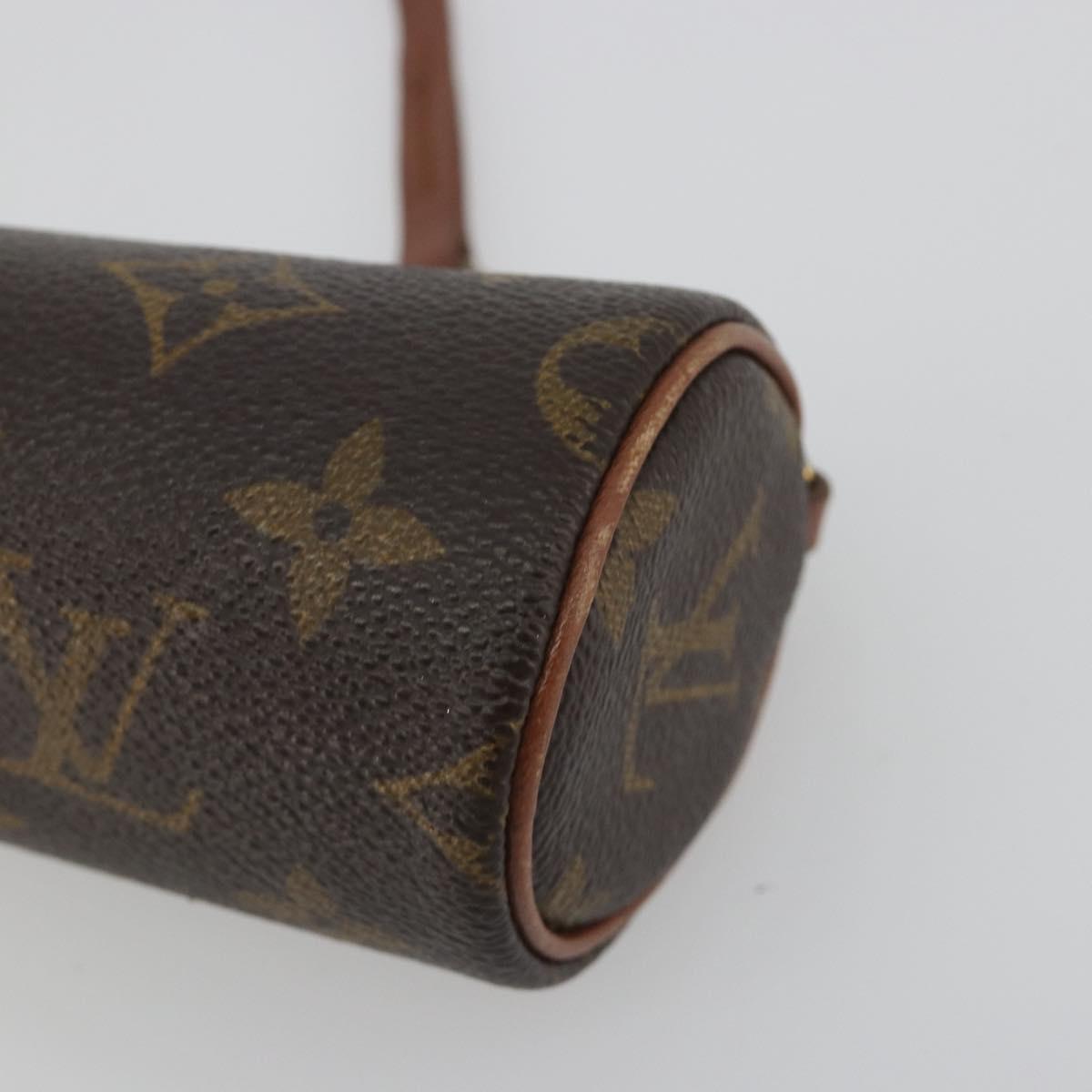 LOUIS VUITTON Monogram Papillon Pouch LV Auth 188190
