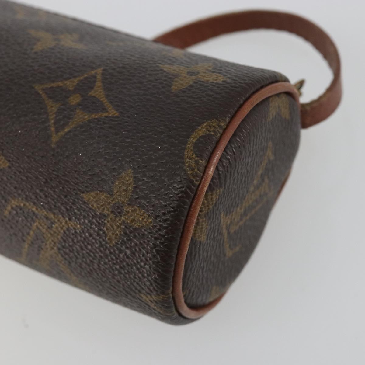 LOUIS VUITTON Monogram Papillon Pouch LV Auth 188190
