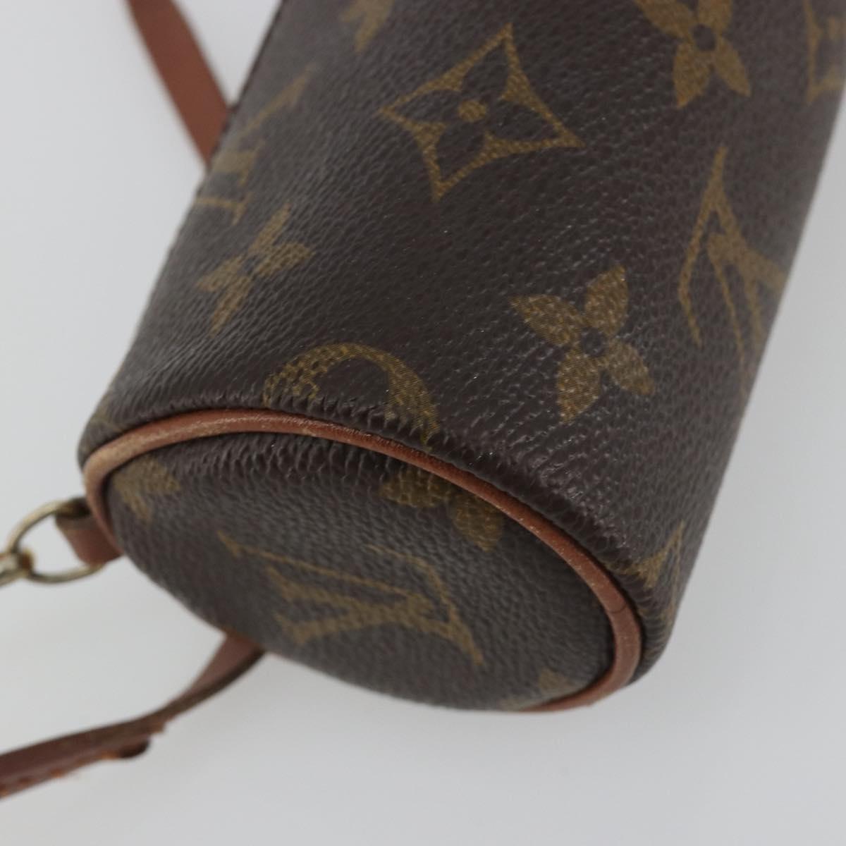 LOUIS VUITTON Monogram Papillon Pouch LV Auth 188190