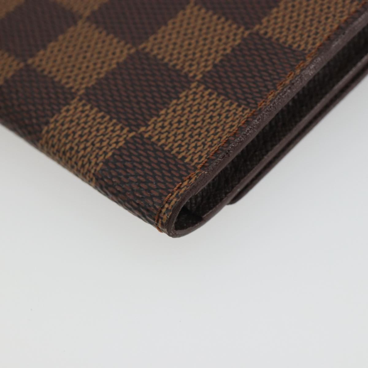 LOUIS VUITTON Damier Ebene Anvelop Cult De Vuitto Card Case N62920 Auth 188192A