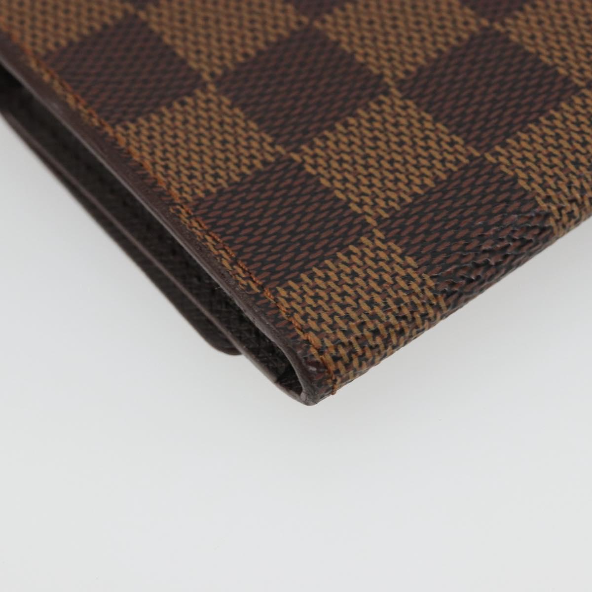 LOUIS VUITTON Damier Ebene Anvelop Cult De Vuitto Card Case N62920 Auth 188192A