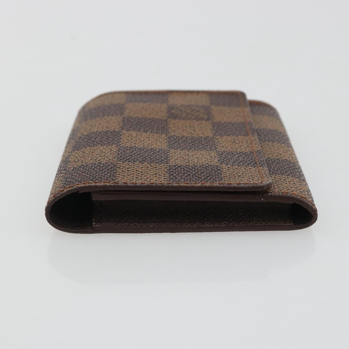 LOUIS VUITTON Damier Ebene Anvelop Cult De Vuitto Card Case N62920 Auth 188192A