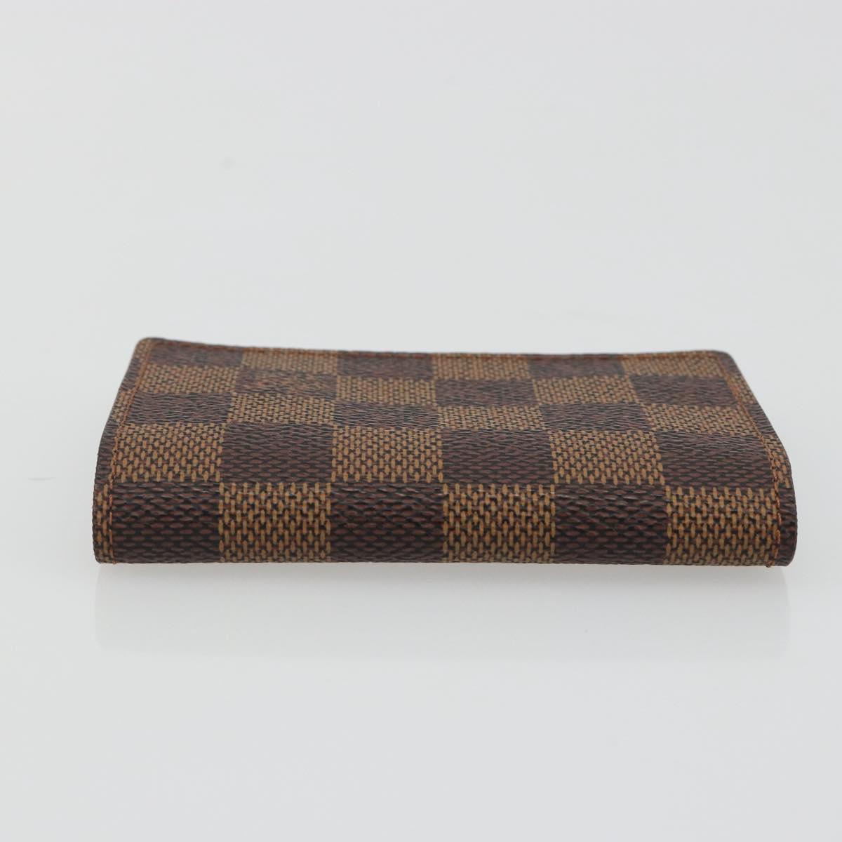 LOUIS VUITTON Damier Ebene Anvelop Cult De Vuitto Card Case N62920 Auth 188192A