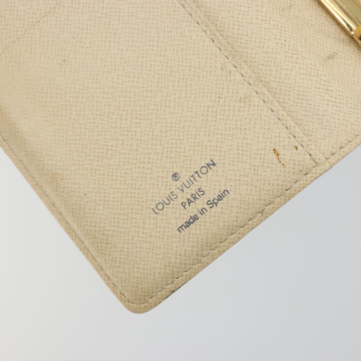 LOUIS VUITTON Damier Azur Agenda PM Day Planner Cover R20706 LV Auth 188195