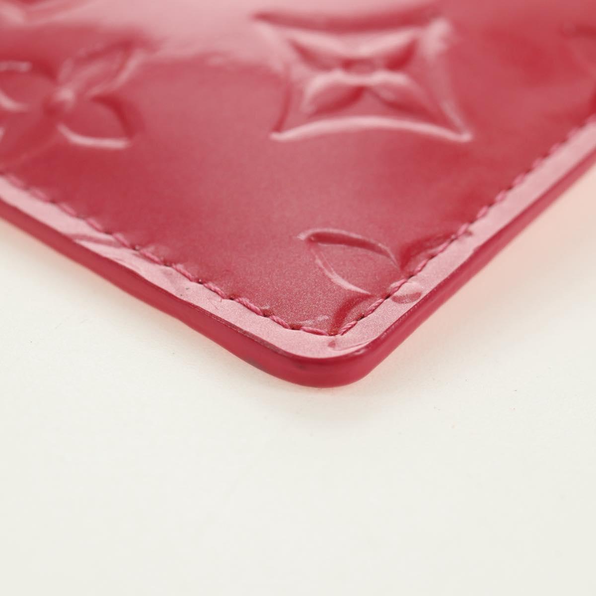 LOUIS VUITTON Monogram Vernis Pochette Cles Coin Purse Pink M91250 Auth 188197M