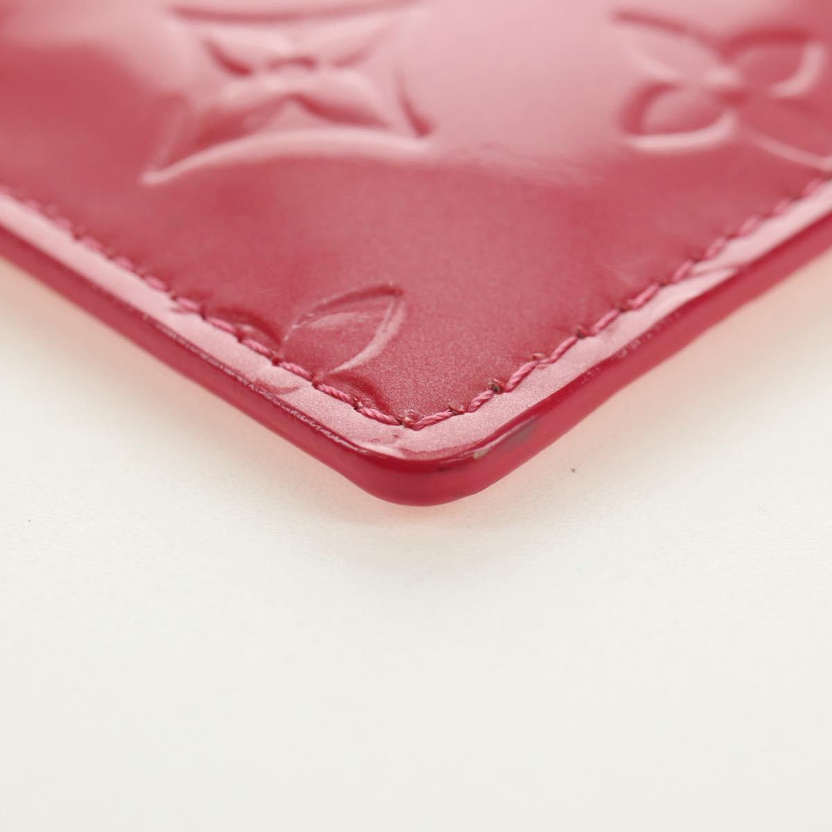 LOUIS VUITTON Monogram Vernis Pochette Cles Coin Purse Pink M91250 Auth 188197M