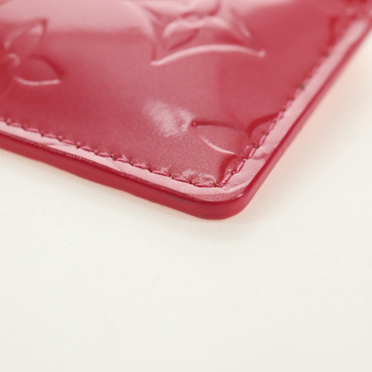 LOUIS VUITTON Monogram Vernis Pochette Cles Coin Purse Pink M91250 Auth 188197M