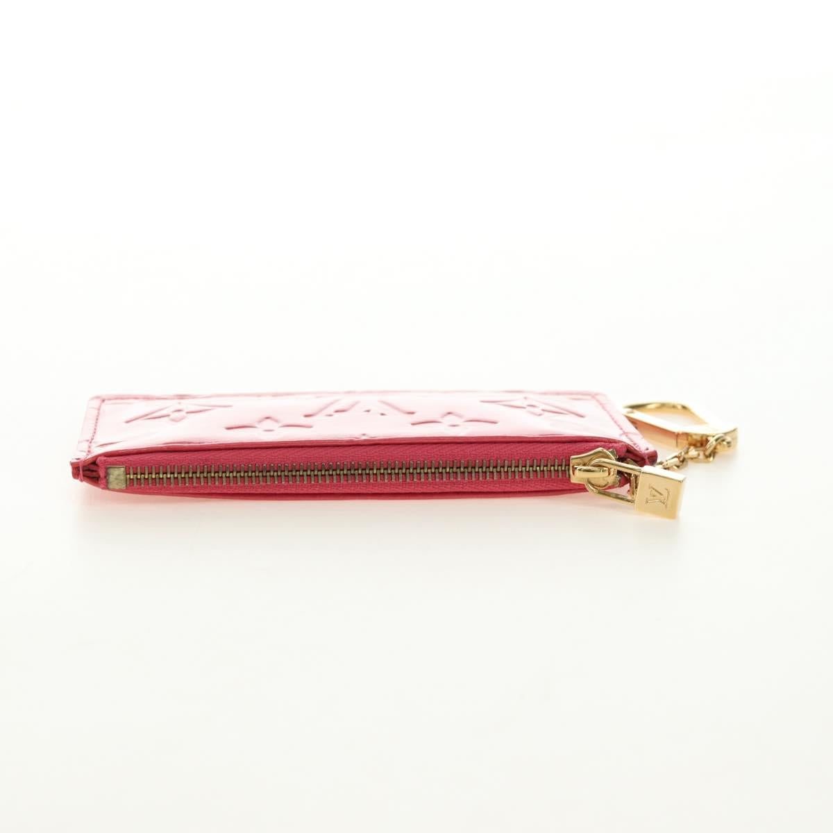 LOUIS VUITTON Monogram Vernis Pochette Cles Coin Purse Pink M91250 Auth 188197M