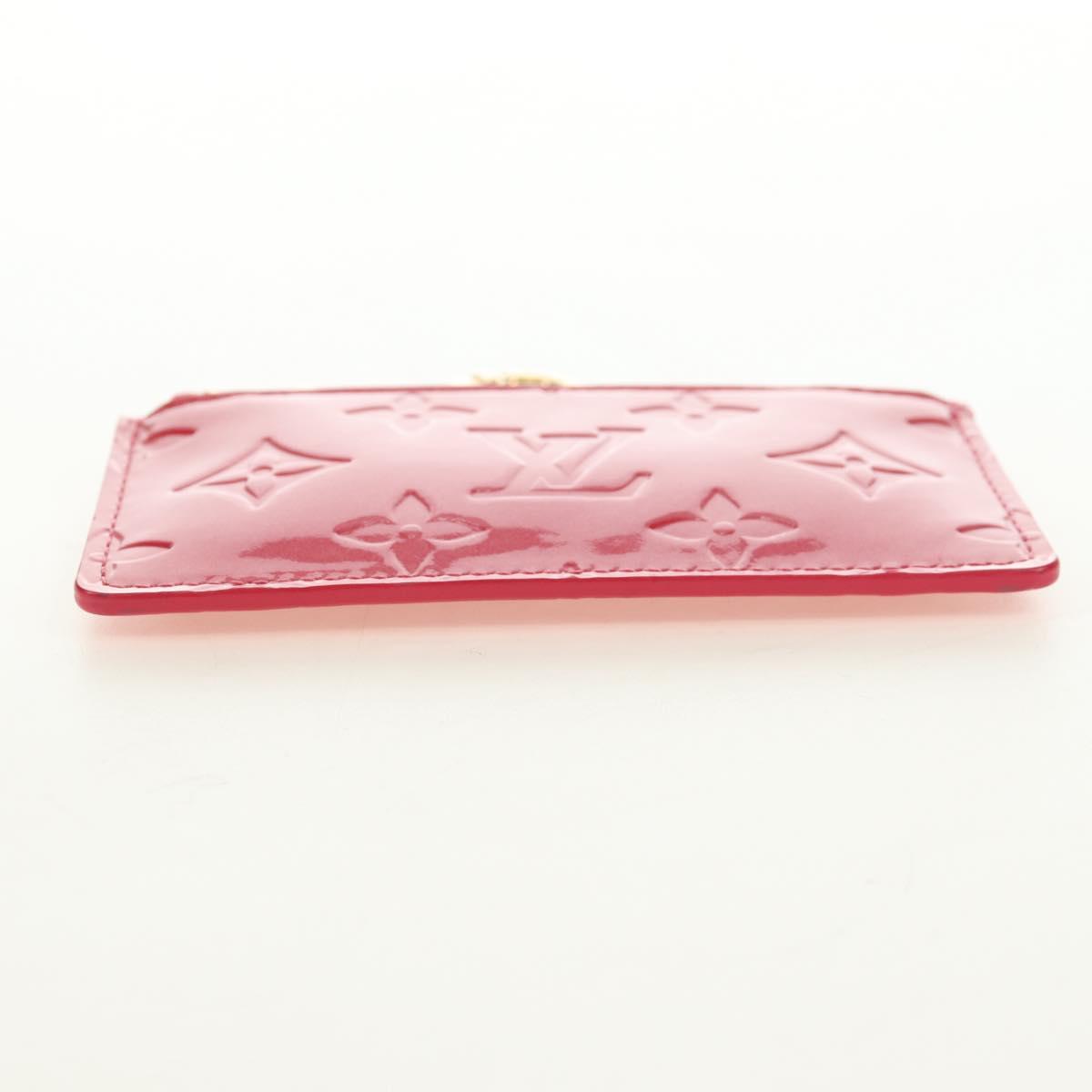 LOUIS VUITTON Monogram Vernis Pochette Cles Coin Purse Pink M91250 Auth 188197M