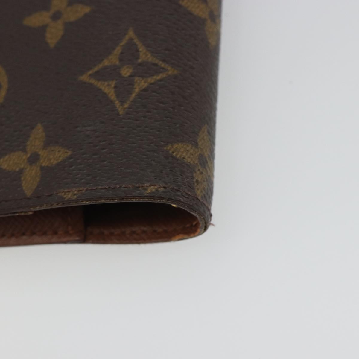 LOUIS VUITTON Monogram Agenda PM Day Planner Cover R20005 LV Auth 188198