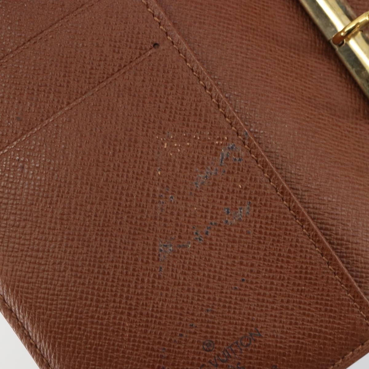 LOUIS VUITTON Monogram Agenda PM Day Planner Cover R20005 LV Auth 188198