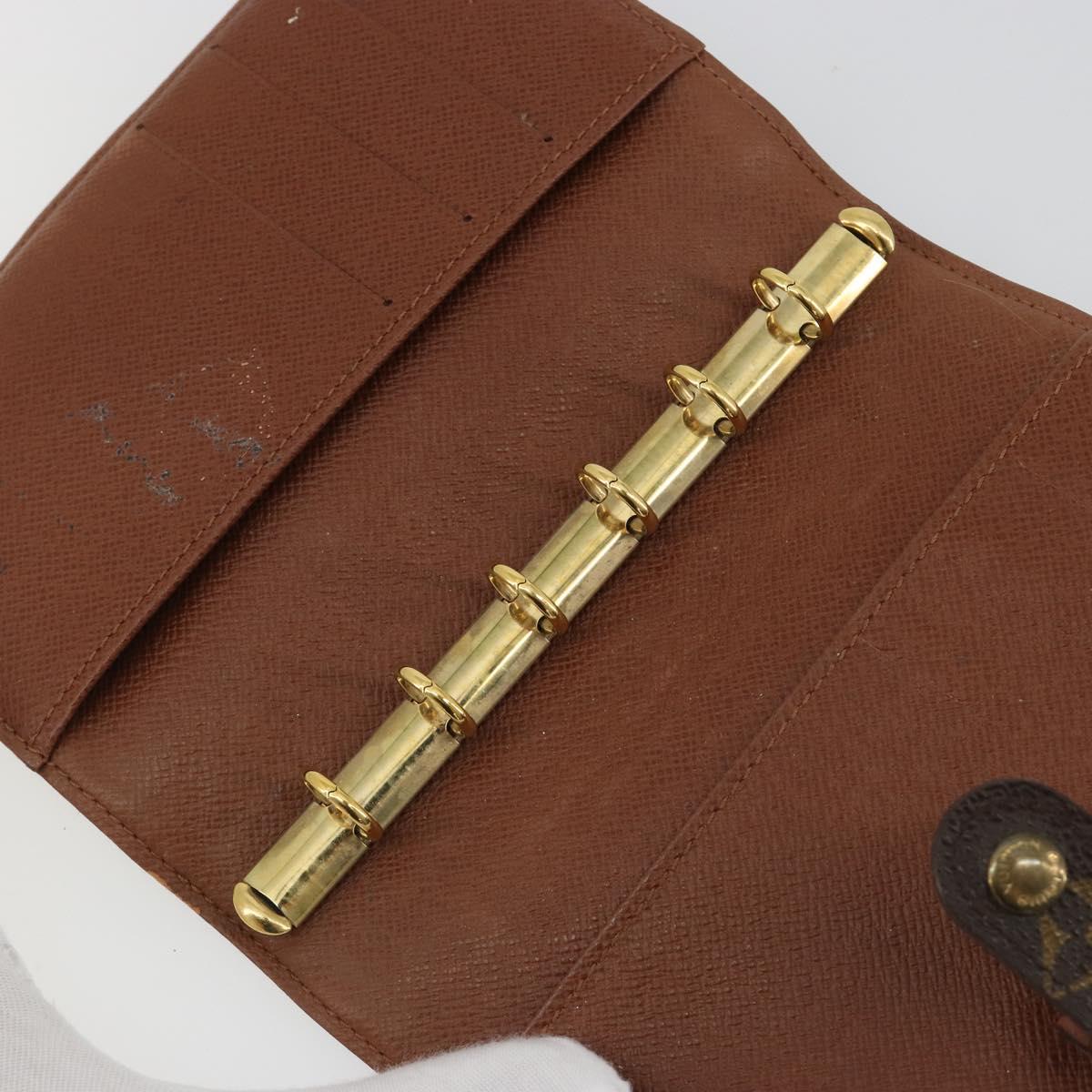 LOUIS VUITTON Monogram Agenda PM Day Planner Cover R20005 LV Auth 188198