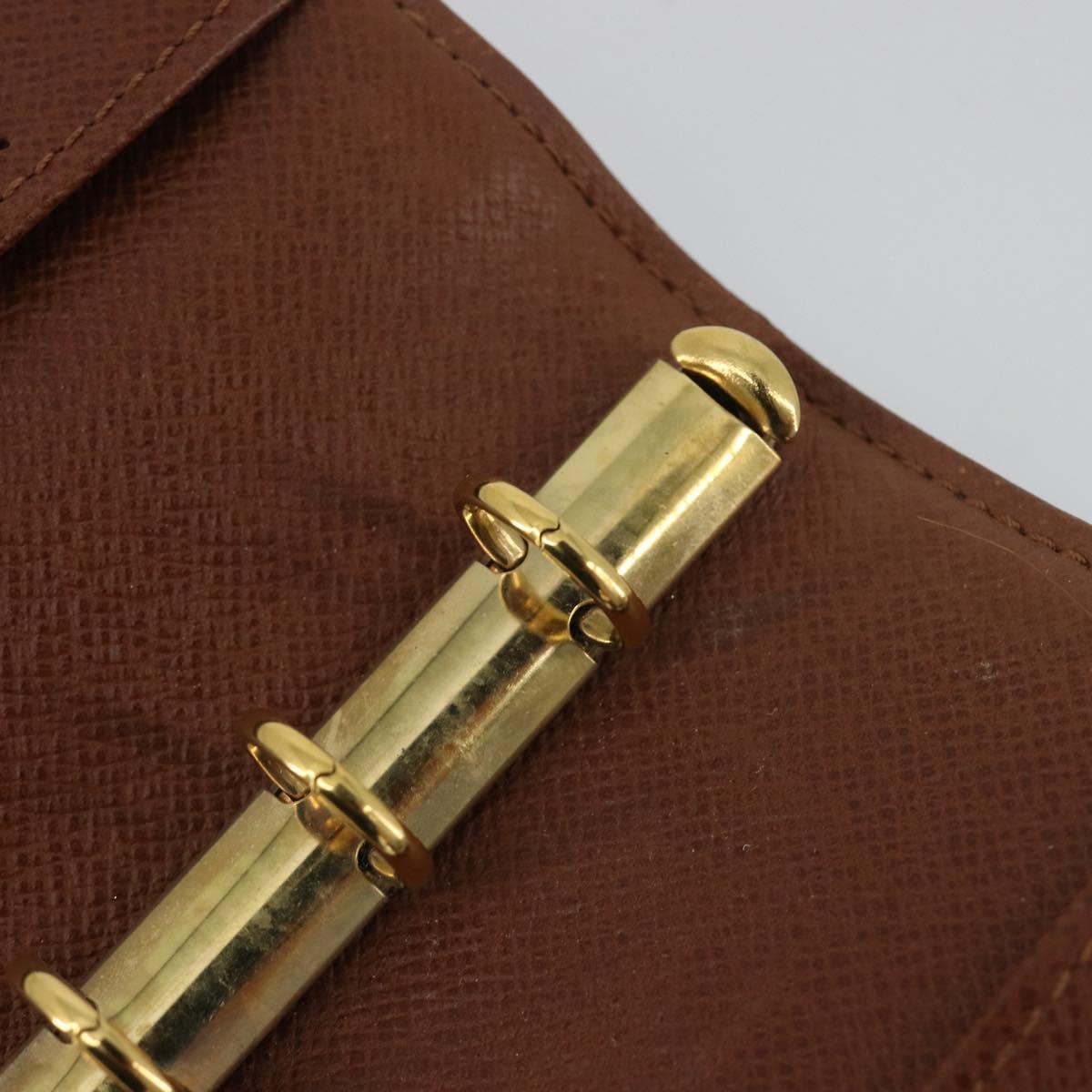 LOUIS VUITTON Monogram Agenda PM Day Planner Cover R20005 LV Auth 188198